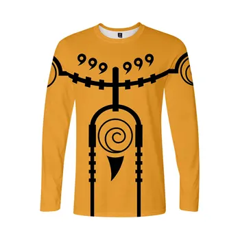 2020 Naują Atvykimo ilgomis Rankovėmis 3D Spausdinimo Anime Naruto Akatsuki Uchiha Itachi T-Shirt Harajuku Drabužiai Aukštos Kokybės Marškinėliai