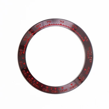 CARLYWET Pakeitimo AUKŠČIAUSIOS Kokybės Grynos Keramikos Ruda Su Raudona Raštus 38.6 mm Žiūrėti Bezel už Rolex DAYTONA 116500 - 116520