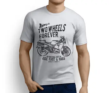 Vasarą Naujas Vyrų Medvilnės Marškinėliai Japonijos Motociklų RD500 YPVS LC Įkvėptas Motociklo Ventiliatorius Meno Unisex Dovana, O-Kaklo Hipster Tshirts