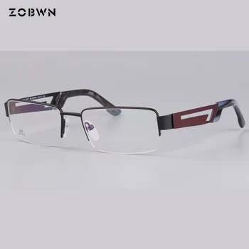 Aikštėje Kompiuterio akiniai Vyrai, Optiniai Akiniai, Akiniai Rėmeliai Oculos de grau Akiniai pusė rėmas gali įdėti trumparegystė presbyopia objektyvas