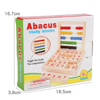 Mediniai Abacus Vaikai Vaikai Skaičiavimo Numeris Matematikos Mokymosi Žaislas