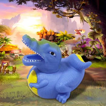 6PCS Blue serijos Juros periodo Dinozaurų formos Rėkia Antis Augintiniai, Šunų Žaislai Išspausti Garso Šunims Juokinga Piskliwy Kūdikių Vonios Žaislas