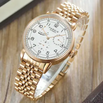 PARNIS Atsitiktinis Sporto Laikrodžiai Vyrams Balta Top Brand Prabanga Karinės jubiliejaus Riešo Žiūrėti Žmogus Laikrodis Mados Automatinis Laikrodis