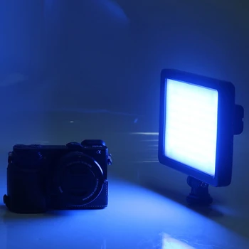 128RGB Nešiojamų Fotografijos LED Užpildyti Šviesos Kamera Užpildyti Šviesos-Live Transliacijos Selfies Atmosferos Perteikimo Užpildykite Šviesa