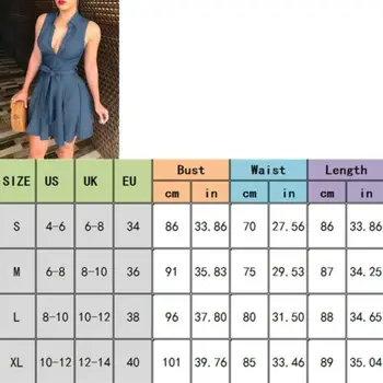 Hirigin Seksualus Clubwear Moterų v-kaklo suknelės Ponios Kietas vasaros Atsitiktinis rankovių mygtuką Suknelės mini suknelė Demin suknelė S-XL