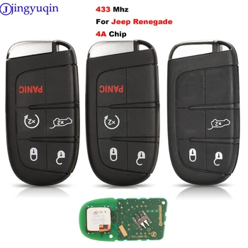 Jingyuqin 433 Mhz 4A Chip 3/4/5 Mygtukai Protingas Automobilis pagrindinės Kontrolės Jeep Renegade m. m. 2016 m. 2017 m. 2018 m. 2019 m.