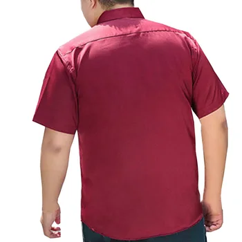 MFERLIER Vasarą vyrams marškinėliai Krūtinė 148cm 5XL 6XL 7XL 8XL Plius dydis-trumpomis rankovėmis Atsitiktinis didelio dydžio marškinėliai vyrams 2 spalvos