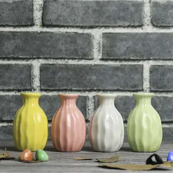 SOLEDI Keramikos Kūrybinis Gėlių Puodą Keramikos Vaza, Namų Apdailos ir Dekoro Paprasta Vaza Spalvotų Stalo Puošyba, Spalvinga