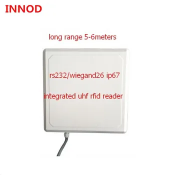 Transporto priemonės prieigos kontrolės Ilgo Nuotolio RFID Reader 1-10meters UHF antena skaitytojus su nemokama anglų sdk išbandyti demo vartotojo instrukcija žymės