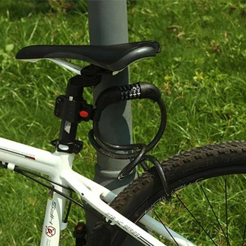 Transporto Nuoma Užraktas 4 Skaitmenų Kodą Derinys Dviračio Spyna Bicycle Apsaugos Užraktas MTB Dviračių Įrangą nuo vagystės Užrakto