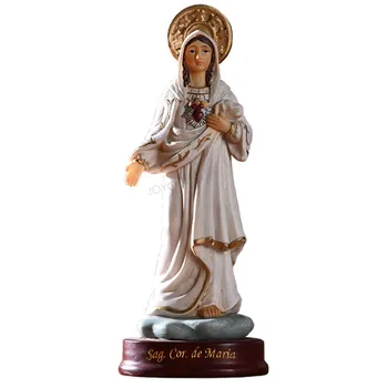 Palaimintas Švenčiausios Mergelės Marijos Skulptūra Our Lady of Lourds Stalo Statula Statulėlės Jėzaus Kristaus Statula Pav.