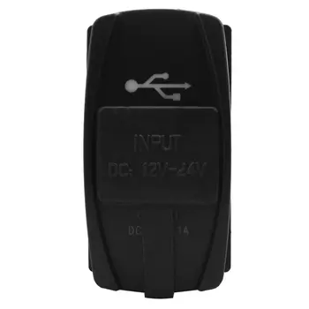 12V 24V Automobilinis Auto Valtis Aksesuaras LED Dual USB Įkroviklio Lizdas balta