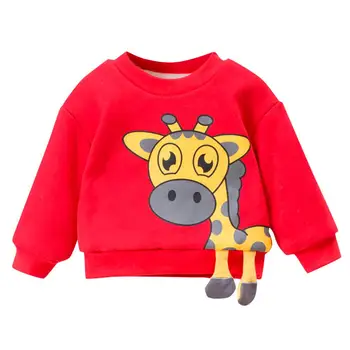 Bamblys Vaikams, Kūdikių Berniukų, Mergaičių Mados Palaidinukė Animacinių filmų megztinis Marškinėliai Mielas Viršūnes Tee Vaikų Rudens Žiemos Drabužių