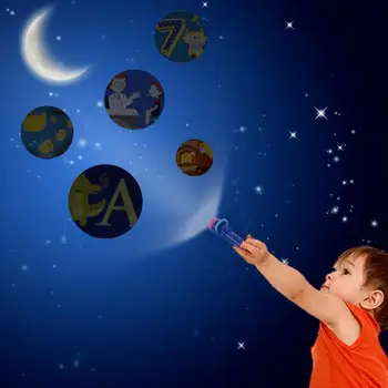 Mini Istorija Mašina Kūdikių Ankstyvojo Ugdymo Projektorius Žaislas Šviesos HD Animacinių filmų Mažas Žibintuvėlis Mokymosi Mašina Vaikų Projekcija