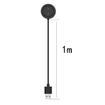 1M USB Data Įkrovimo Kabelių Linijos Laidą Huami Amazfit VTR 42/47mm 1909 1901 Žiūrėti Greitas Įkroviklis Dokas Lopšys Stotis