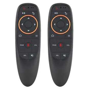 G10 Balso Nuotolinio Valdymo 2.4 G Bevielio Išmaniųjų Oro Pele Mikrofonas IR Mokymosi Smart Android TV Box Žaidimų Gyro 