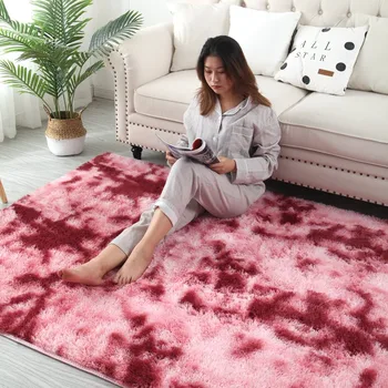 Margas kaklaraištis-dažų gradientas kilimų minkštos odos kilimėlis šifravimo storas kilimas nėra korp neišblunka antklodė pliušinis naktiniai kilimas
