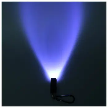 Skatinimas! Mini LED Žibintuvėlis Žibintuvėlis Šviesos Keychain Portable JUODAS
