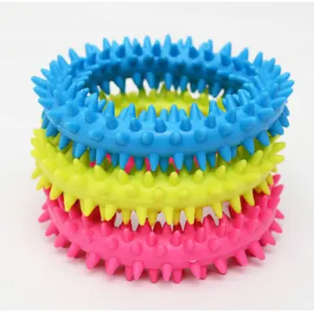 Pet Gumos Apvalios Kramtyti Žaislas Molinis Mokymo Mažylis Interaktyvus Bite-atsparus Dantų Valymas Žaislas Šunų dantų šepetėlį Juguete Perro