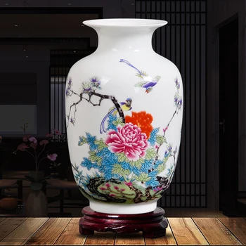 Jingdezhen Keramikos Vaza, Namų Puošyba, Gėlių Kambarį Apdaila Amatų vaza, vestuvių dekoravimas samll porceliano