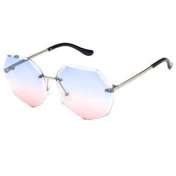 Metalo vyrų ir moterų nereguliarus gradientas tendencija atspalvių taškus akiniai nuo saulės akiniai