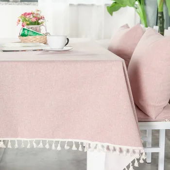 Paprasta anti-plikymo šilumos izoliacija staltiesė, vientisos spalvos medvilnės ir lino audiniu meno stačiakampio formos žurnalinis staliukas, stalas kilimėlis, skirtukas