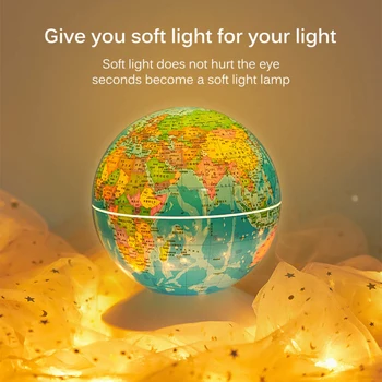 Naujų AR Pasaulio Pasaulio Projekcija Lempos Apvalios LED Pasaulio Žemėlapio Pasukimas Projekcija Naktį Šviesos Projekcija lempos Projektai Priedai