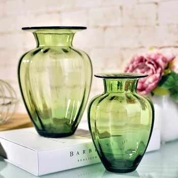 Kūrybos vaza Stalo spalva Stiklo Vaza, rankų darbo gėlių hydroponic darbalaukio gėlių konteinerių kambarį biuro apdailos J