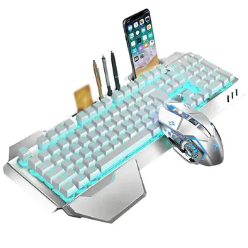 K680 Žaidimų klaviatūra ir Pelė Bevielis klaviatūros Ir Pelės Rinkinys LED Klaviatūros Ir Pelės Komplektas, Combo