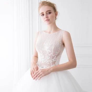 TW0210 Seksualus Matyti Per Elegantiškas Aplikacijos Su Duobute Vestido De Noiva 2017 Pigūs-Wedding-Dress