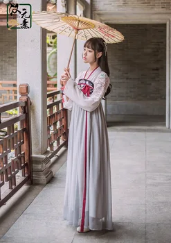 Han elementas tradicinių lolita išsiuvinėti Hanfu lolita dress kawaii girl dienos viktorijos suknelė gothic lolita rinkiniai cos loli