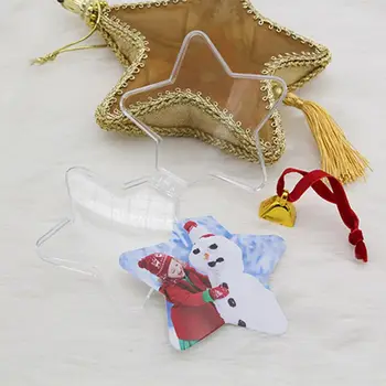 2019 NAUJĄ Kalėdų Skaidraus Plastiko Nuotrauka, Kalėdinės Dekoracijos Kalėdų Medžio Kabo Dekoro Namai 