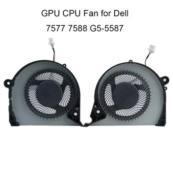 Kompiuterių Gerbėjai Dell Inspiron 15 G7 7577 7588 G5 5587 02JJCP P72F GPU, CPU aušinimo radiatorius, ventiliatorius DC5V DFS2000054H0T FJQS FJQT Naujas