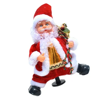 Muzikos Verpimo Vyras Santa Claus Muzikos Lėlės Gali apsisukti Ir Likti Mielas Elektros Santa Claus Vaikų Žaislas Kalėdų Dovana
