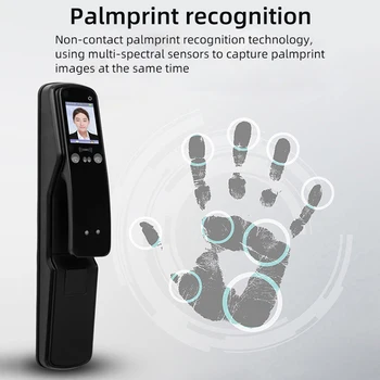 Obawa Veido Atpažinimo Durų Užraktas Biometrinių Delno Pripažinimo Užraktas Pažangi Skaitmeninės Užrakinti Namų Apsaugos Užraktas, Pirštų Atspaudų