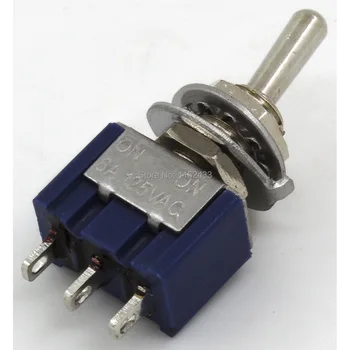 10vnt/daug MTS-102 pradurti skersmuo 6 mm 3 pin - DĖL SPST 2 padėčių jungiklis, jungikliu
