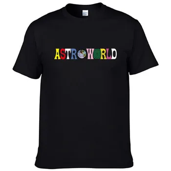 Vyrų marškinėliai Scott Travis Astroworld, marginta palaidinė, harajuku Spausdintos raidės mados stiliaus palaidinukė 2020 m.