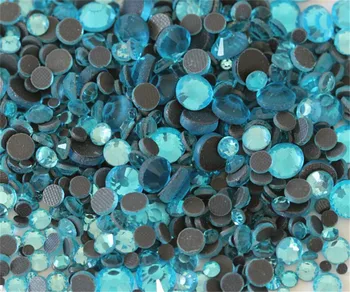 GR6 SS10 SS16 Aqua Mėlyna Spalva DMC Kristalų, Cirkonio 