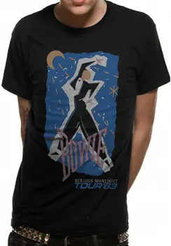 David Bowie Rimtų Mėnesiena Kelionių 1983 Europos Sąjungos Oficialusis Tee T Shirt Mens Unisex