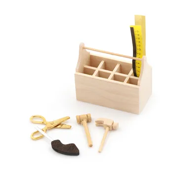 Mini Remonto Įrankiai, Modeliavimo priemonių Rinkinys Modelis Žaislai Doll House Dekoro 1/12 Miniatiūriniai Lėlių Priedai