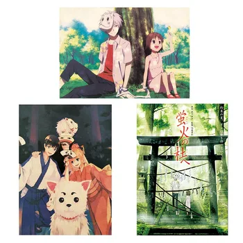 Drobė Nuotrauką Namų Puošybai Anime Hotarubi No Mori E Plakato Spauda Sienos Meno Mediniai Pažymėkite Kabo Tapybos Naktiniai Fone