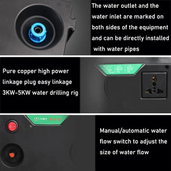 Automatinis pažangi vandens gręžimo staklės, perforavimo mašina, siurblys, siurbimo mašina mini drožimo mašina nešiojamų jungtis siurblio