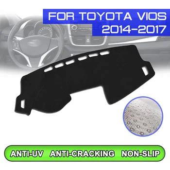 Automobilio prietaisų Skydelio Kilimėlis Anti-purvinas, neslidžia Brūkšnys Apima Kilimėlis UV Apsauga Atspalvį Toyota VIOS m. m. 2016 m. 2017 m.