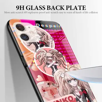 Danganronpa Grūdintas Stiklas Telefono dėklas skirtas iPhone 11 12 Pro Max 12Mini 6 6S 7 + 8 + X XR XS SE 2020 Galinį Dangtelį Coque Shell Krepšys