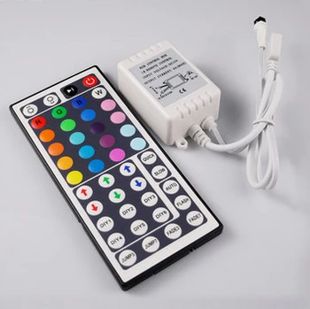 44 Klavišai LED IR RGB Controler For RGB 5050 SMD 3528 LED Juostelės Šviesos Reguliatorius IR Nuotolinio valdymo Reguliatorius Input DC12V 6A nemokamas pristatymas