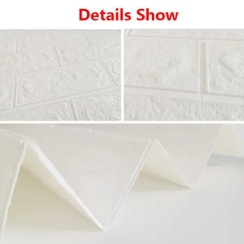 Namo Apdaila 3D PE Sienų Lipdukai Popieriaus Plytų, Akmens Tapetai, 