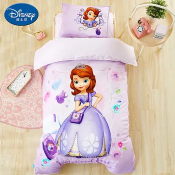 Disney Autentiški Patalynės Nustatyti Kūdikio Lovelę patalynė 3pcs nustatyti antklode padengti paklode pagalvės užvalkalą kūdikių. Mickey Mouse patalynė