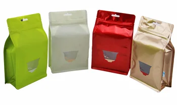 L dydis:17x*26*8 cm spalva Savarankiškai sandarinimo plastikinį maisto maišelį/uždaroma plastikinis maišelis/zip lock bags/užkandžių sauso maisto, kavos grain100pcs/daug