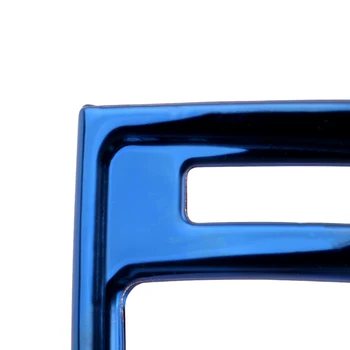 1 Pora Mėlyna Nerūdijančio Plieno Automobilio Salono prietaisų Skydelio Pusėje Oro Ventiliacijos Angos Dangtelio Apdaila Tinka Nissan Sentra. 2016 m. 2017 m. 2018 m. 2019 m.