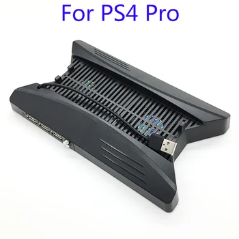 Sony PS4 Pro Žaidimų Konsolės aušinimo sistema Kelis Hub USB Dual Aušinimo Ventiliatoriai Įkrovimo Dokas Vertikalus Stovas Laikiklis